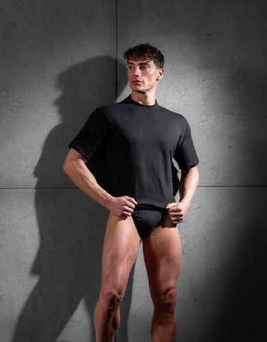 405508 Harro New Tee-Shirt Crew Neck - M014 Black Combination